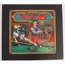 Original Bally Eight Ball Champ Backglass Artwork- Signed