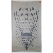 Original Williams Hyperball Playfield Art Film