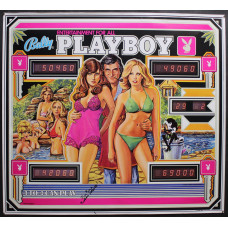 Original Bally Playboy Promotional Backglass Poster