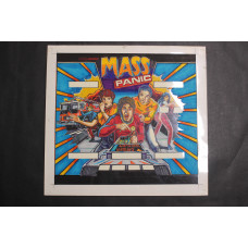 Original Bally Mass Panic Backglass Concept Artwork