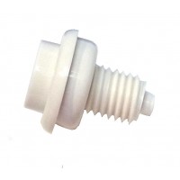 Flipper Button Assembly-White 1 1/8"